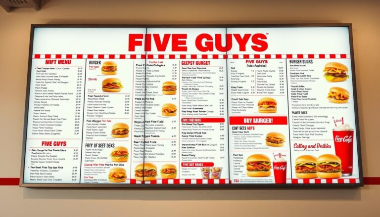 Five Guys Burgers And Fries Menu