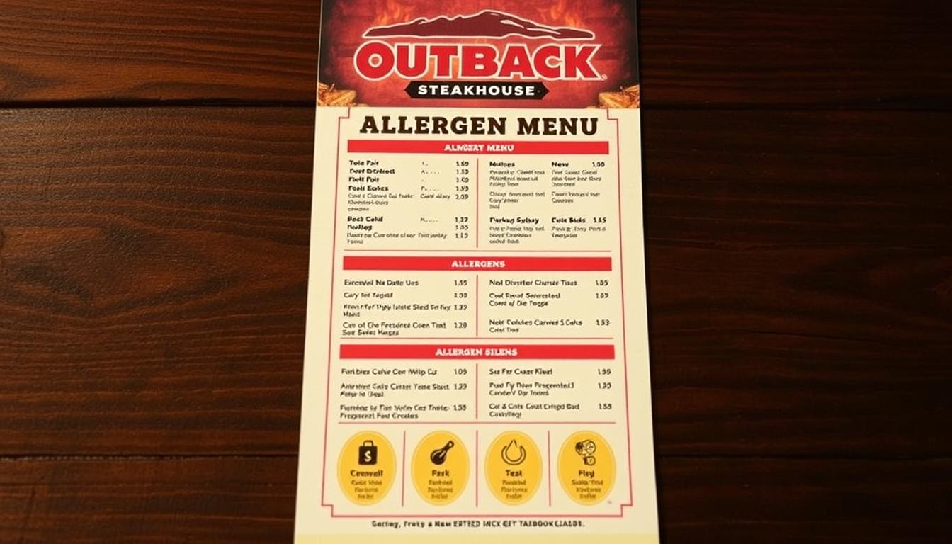 Outback Steakhouse Allergen Menu