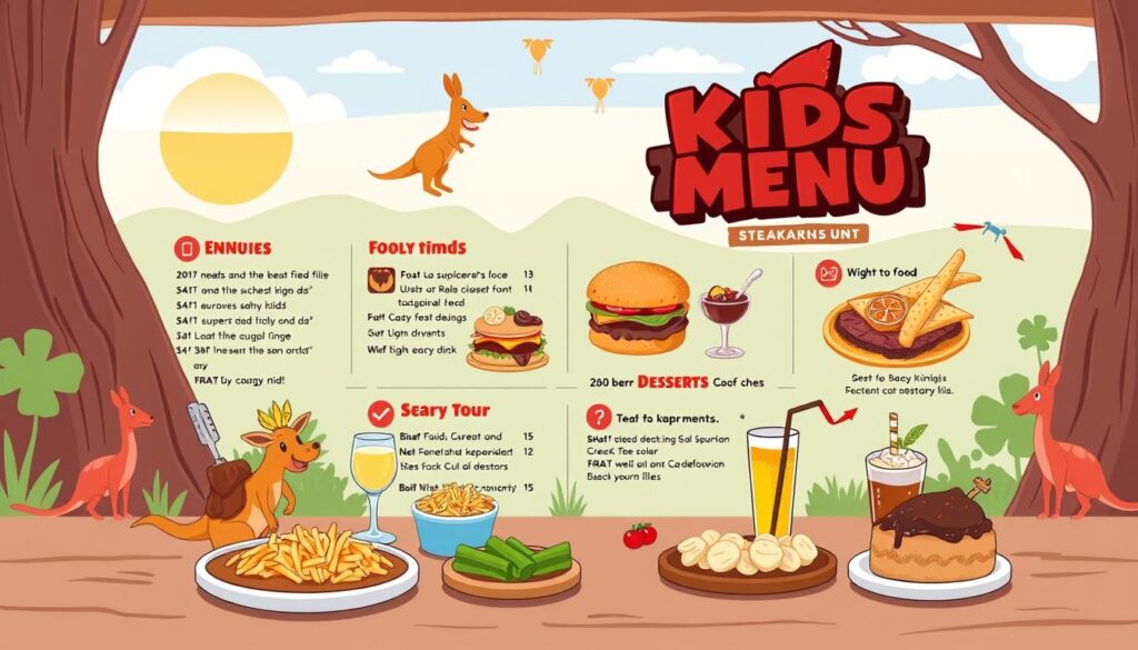 Outback Steakhouse kids menu