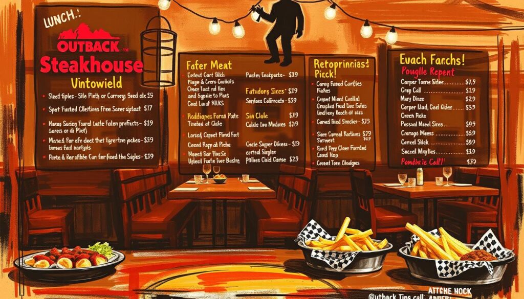 Outback Steakhouse lunch menu analysis