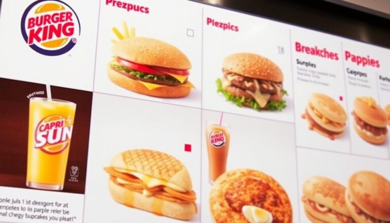 Burger King Breakfast Menu Price