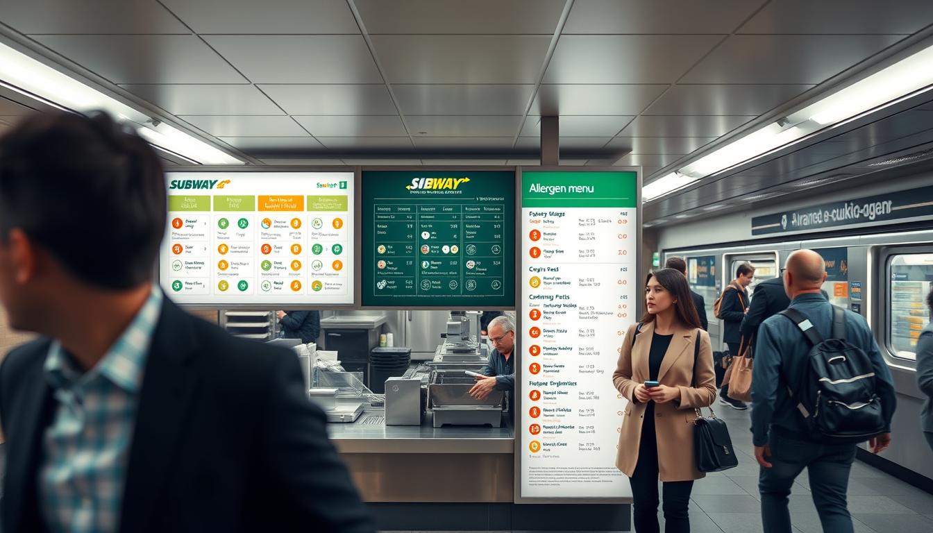 subway allergen menu