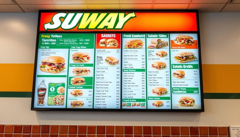 subway menu