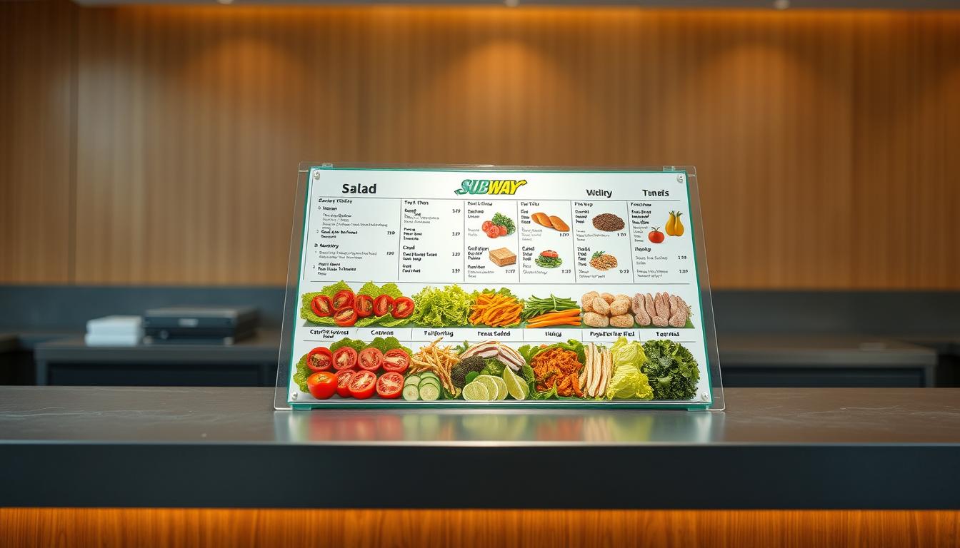subway salad menu